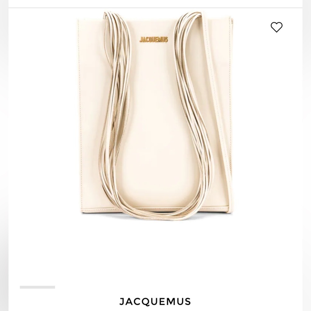 Jacquemus Cream Le A4 Tote